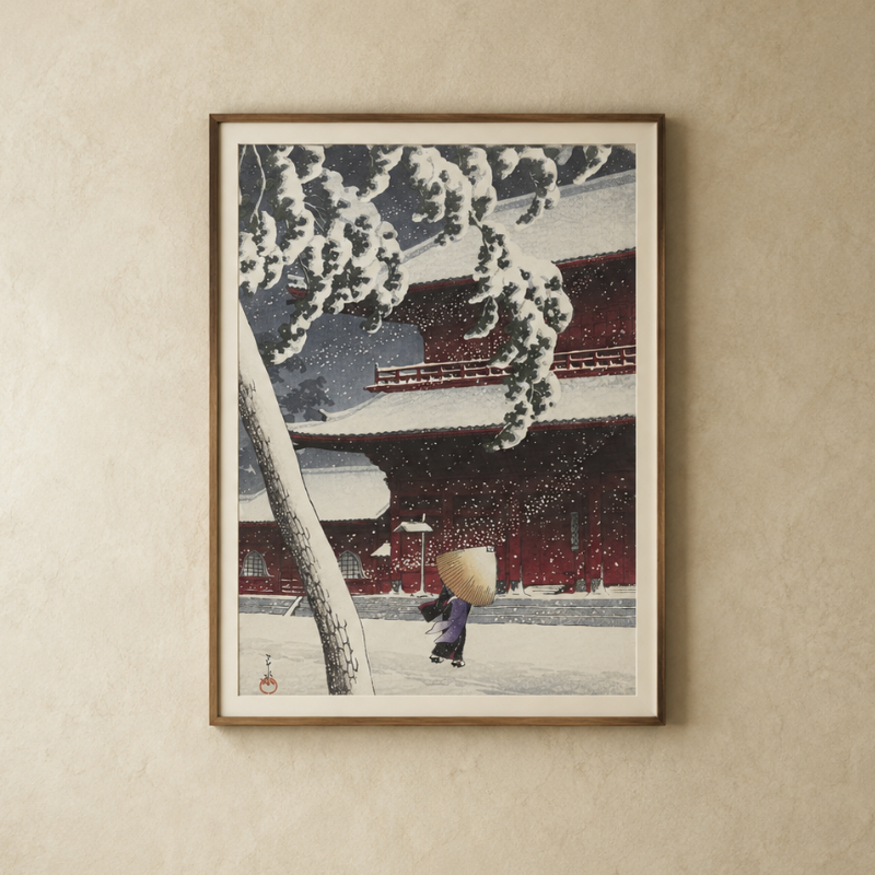 Yuki Zojoji Temple Art Print