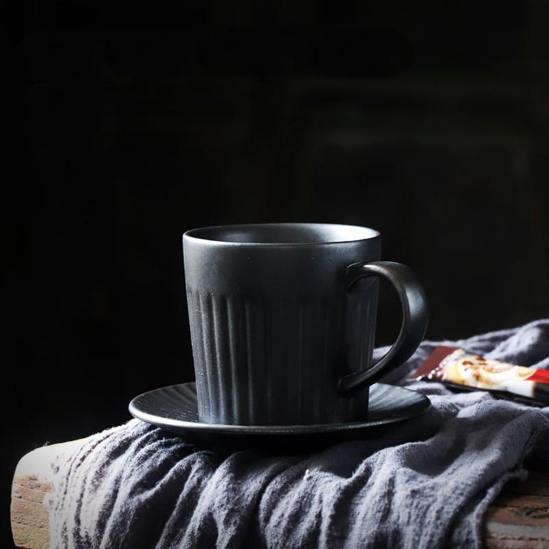 Anzu Ceramic Coffee Cup & Saucer Set