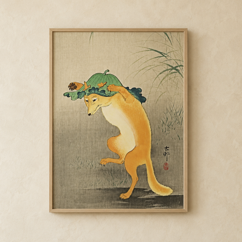 Kitsune Dance Art Print