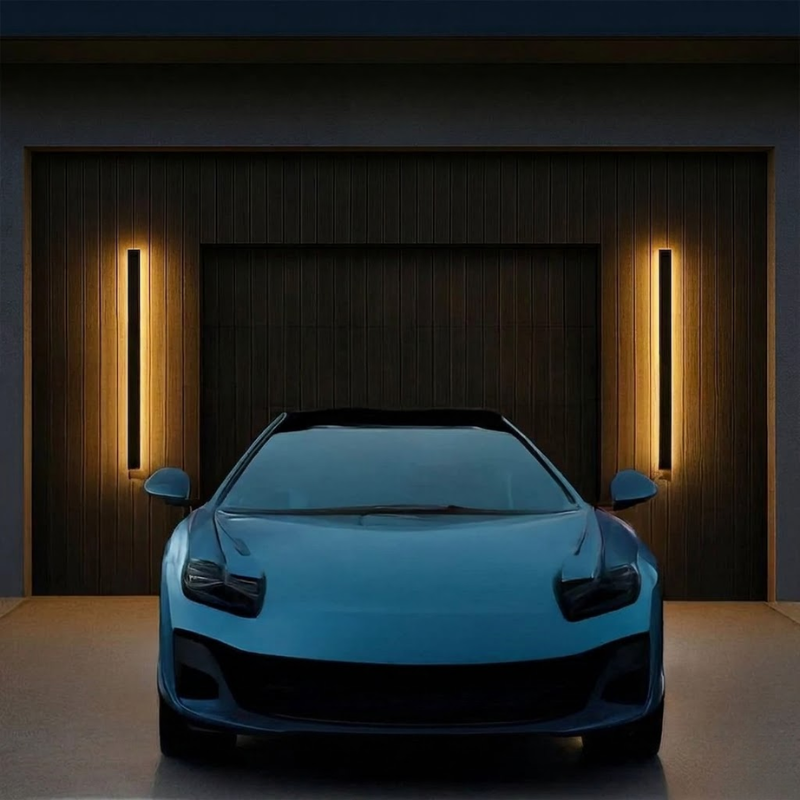 Vero LED wall lamp installed on building facade