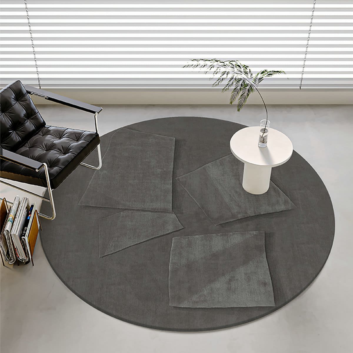 Haruto Abstract Round Rug