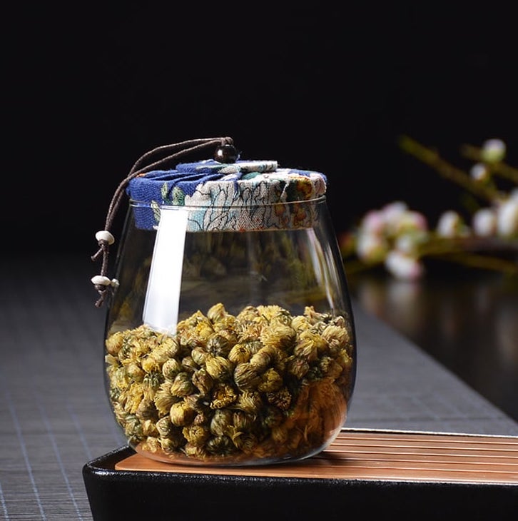 Aoki Tea Canister with Cork Stopper