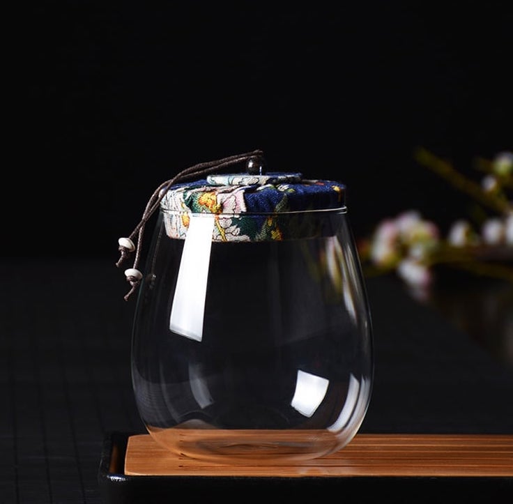 Aoki Tea Canister with Cork Stopper