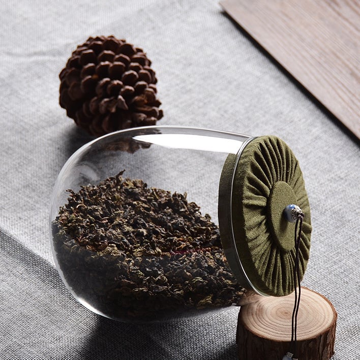 Aoki Tea Canister with Cork Stopper