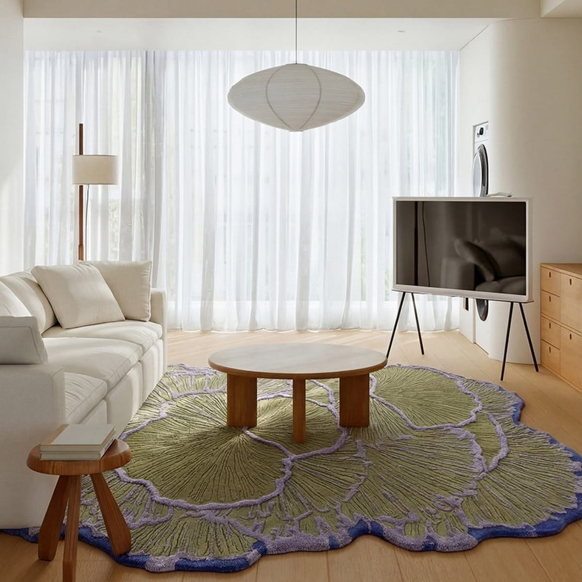 Kaishi Asymmetrical Rug