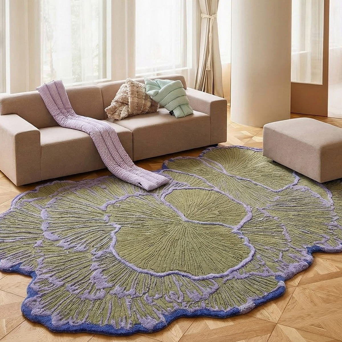 Kaishi Asymmetrical Rug