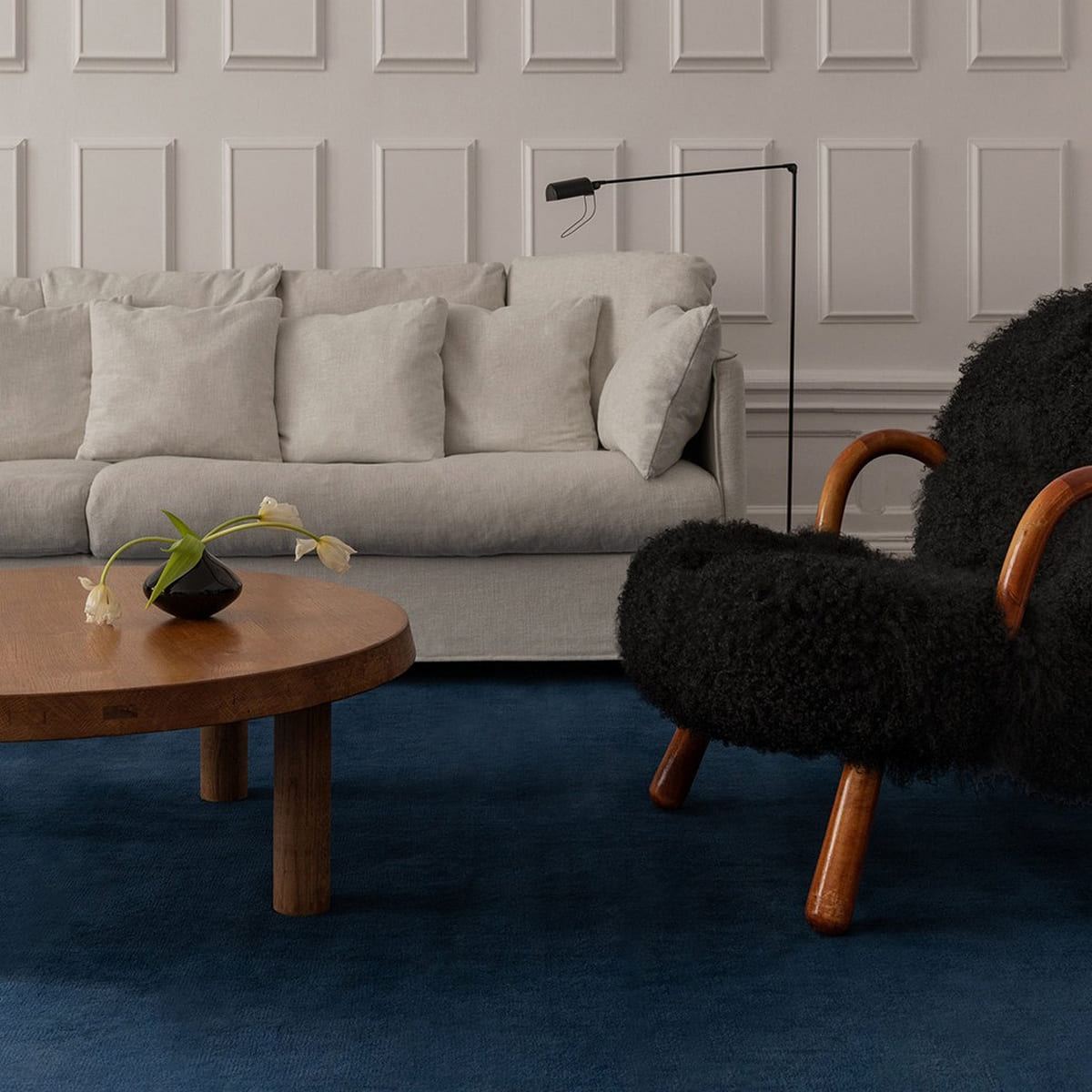 Kaito Prussian Blue Rug