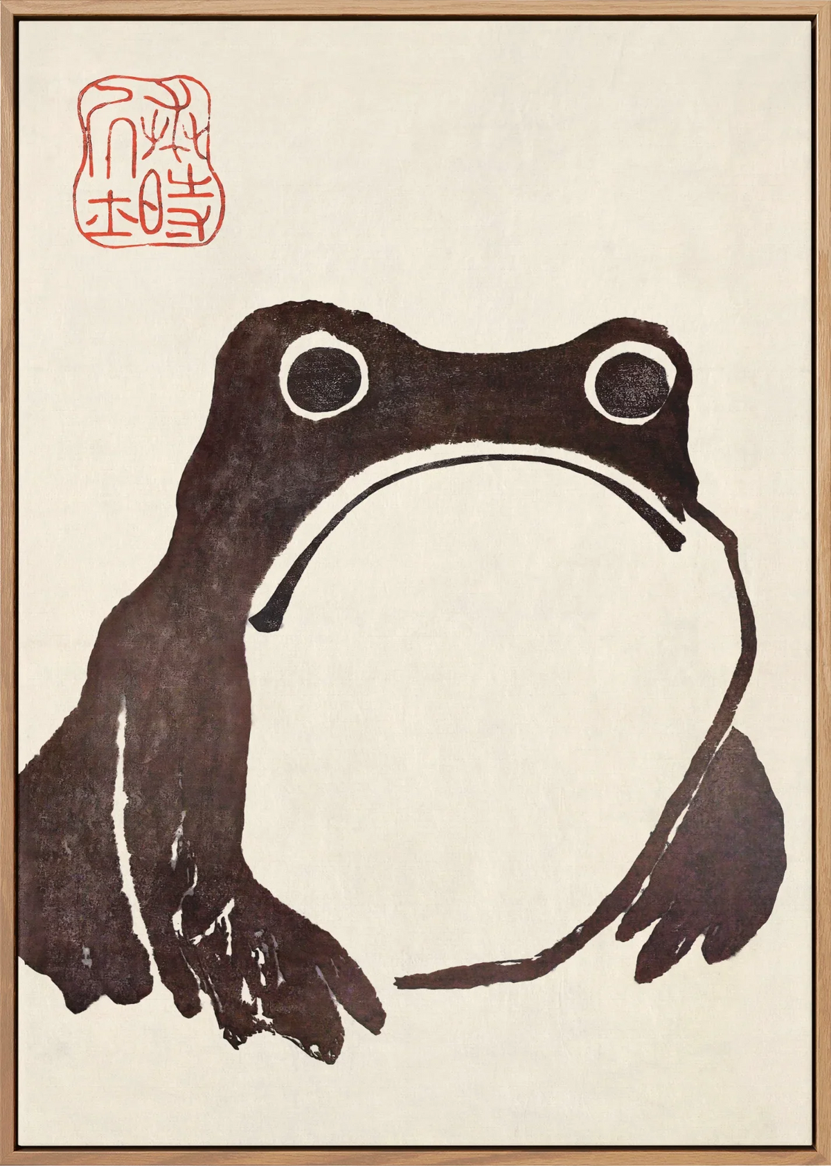 Kaeru Zen Canvas Art
