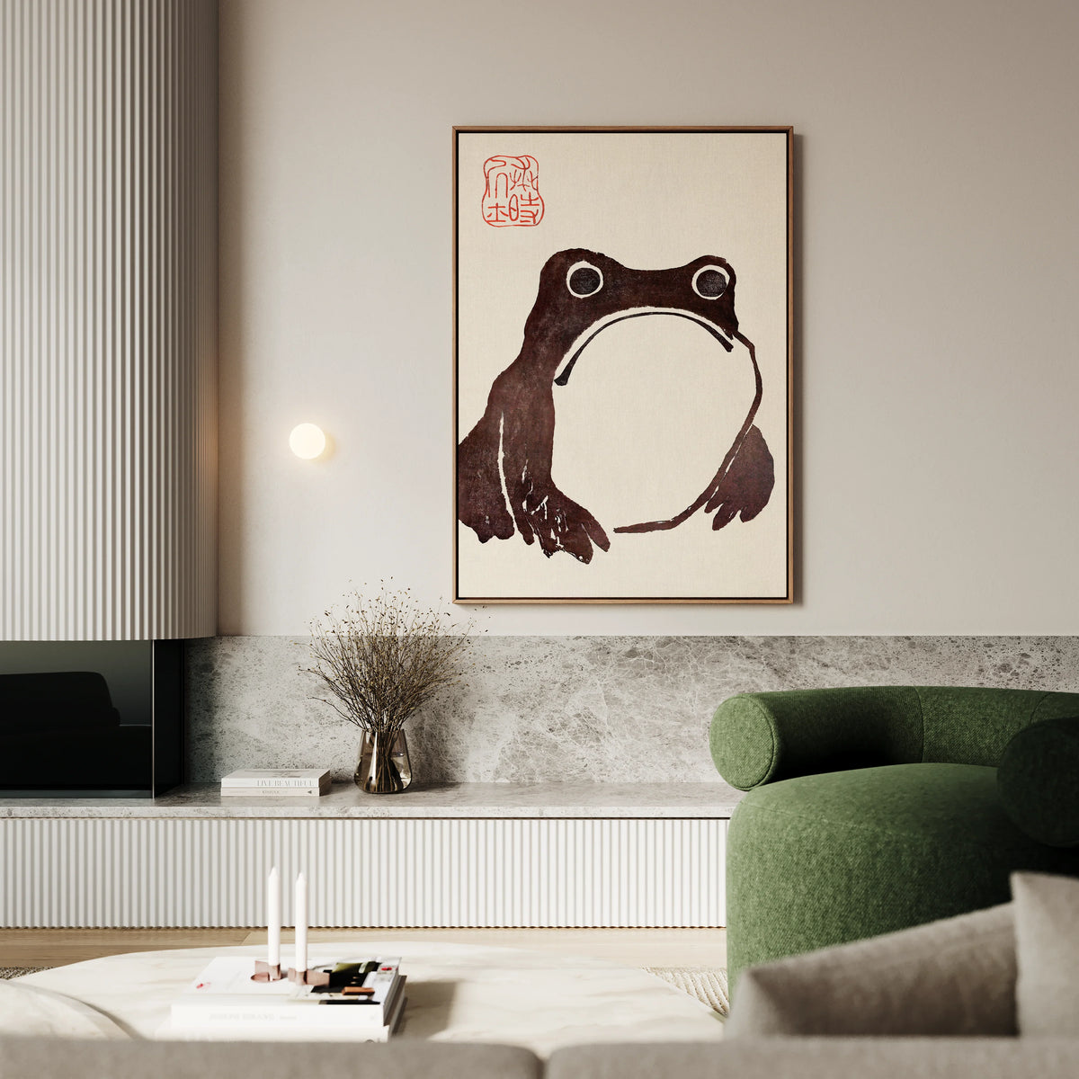 Kaeru Zen Canvas Art