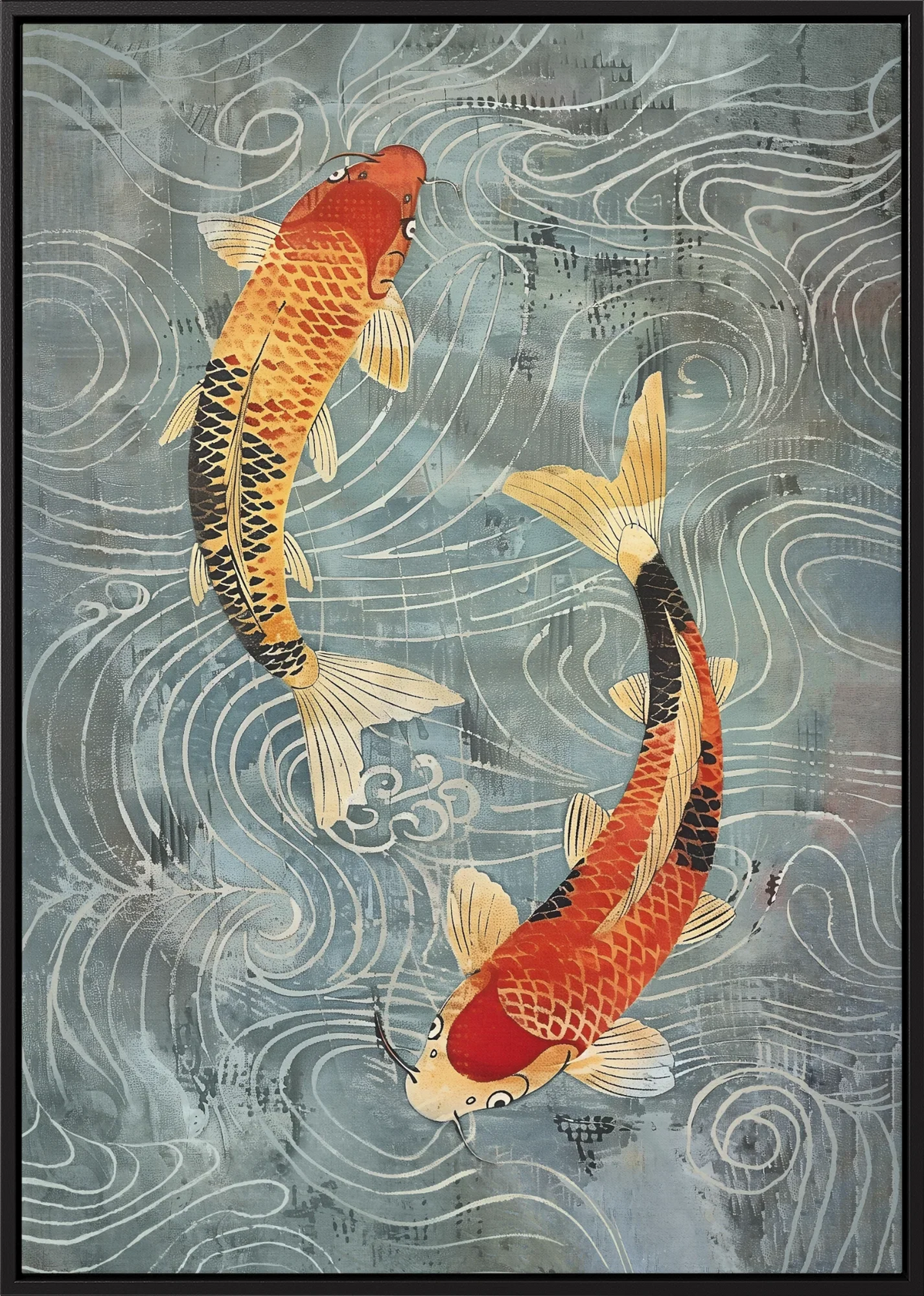 Nagare Koi Canvas Art