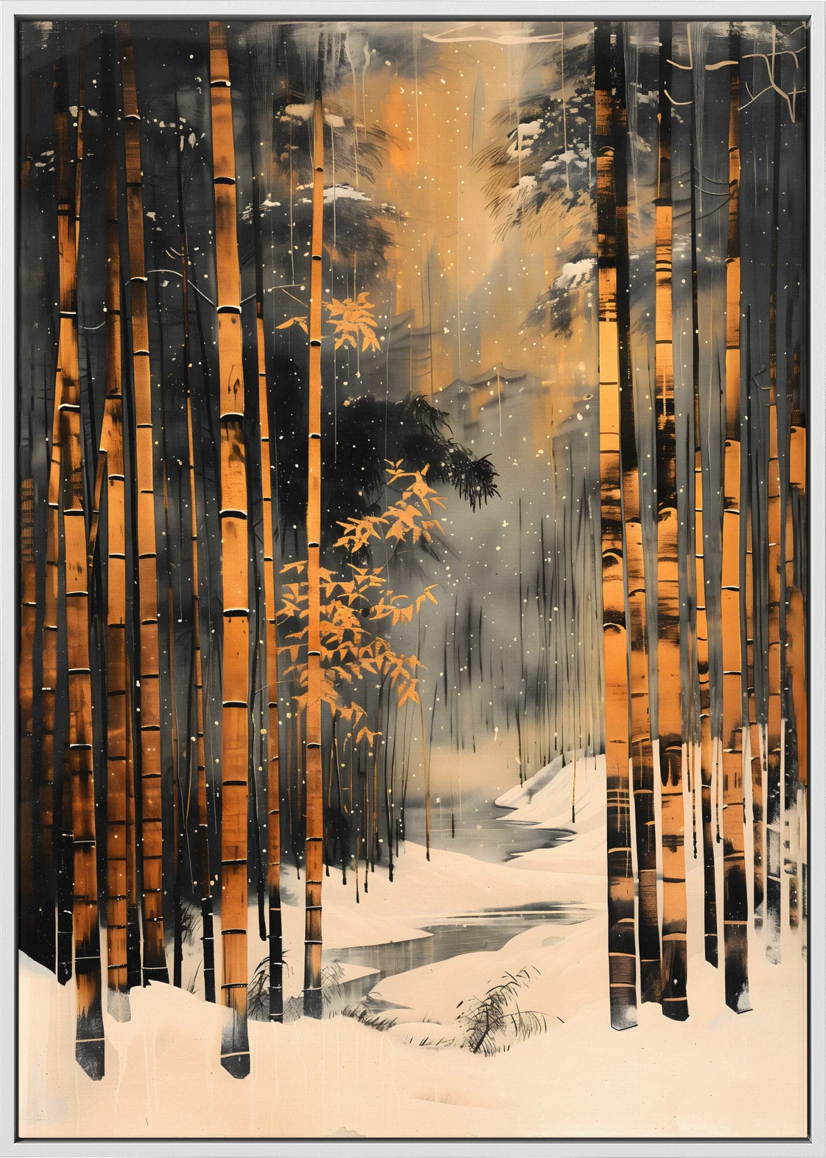Yuki Bamboo Canvas Art