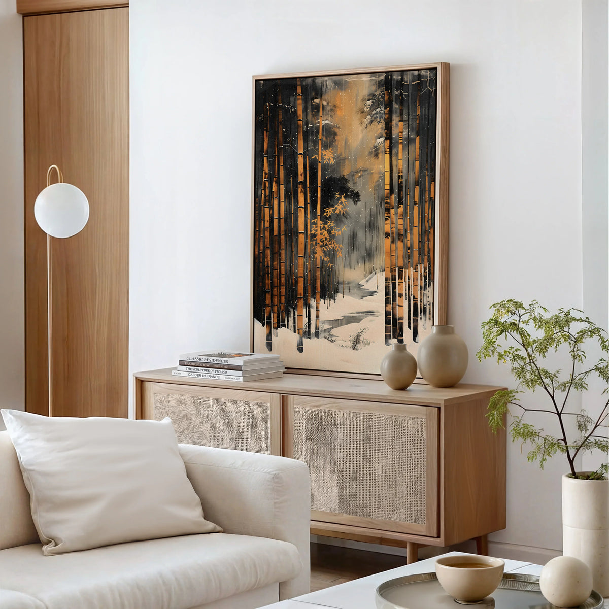 Yuki Bamboo Canvas Art