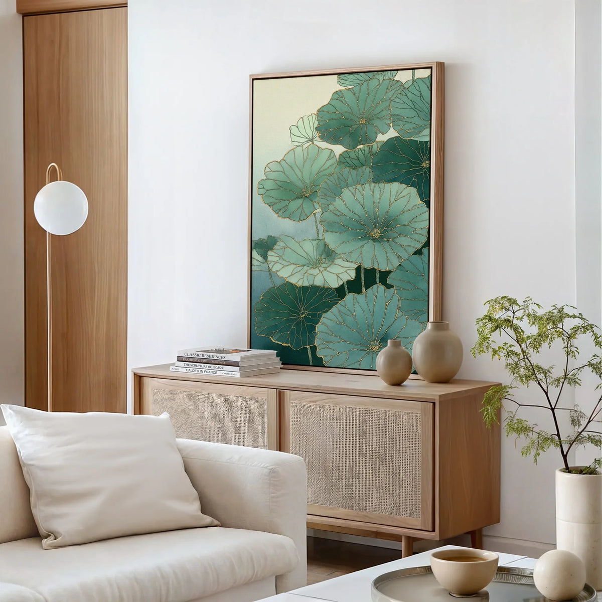 Kintsugi Lotus Canvas Art