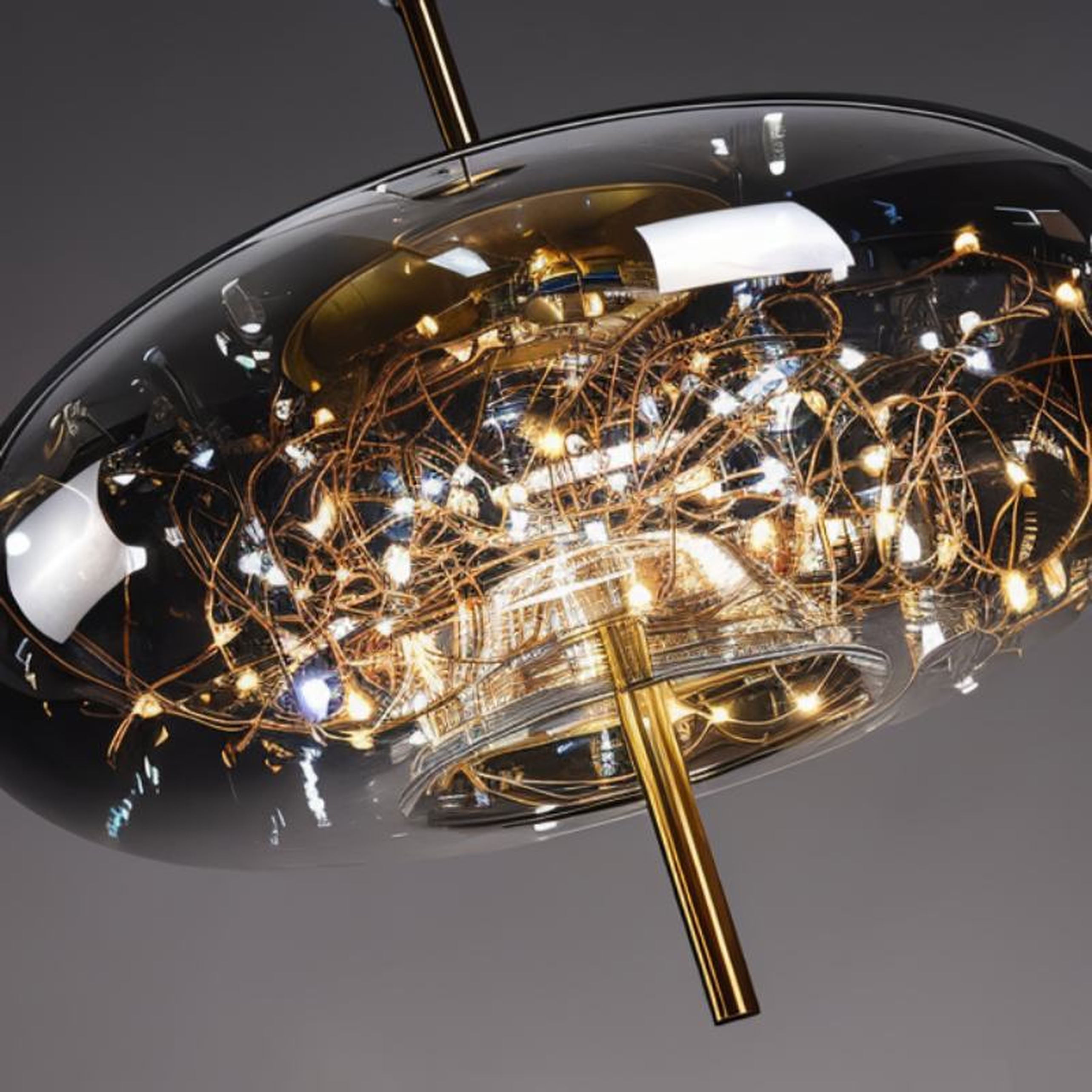 Hoshi Pendant Light - D - Smoky Gray: D7"(18cm) x H10.2"(26cm) - Cool White (6000K) -