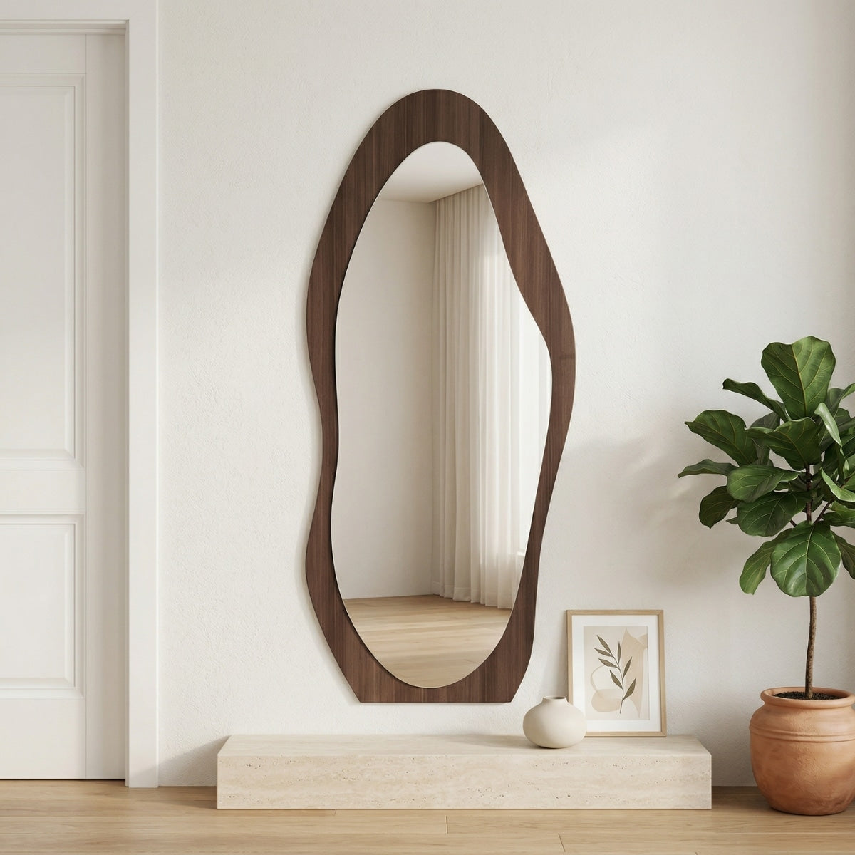 Haruto Organic Wood Mirror