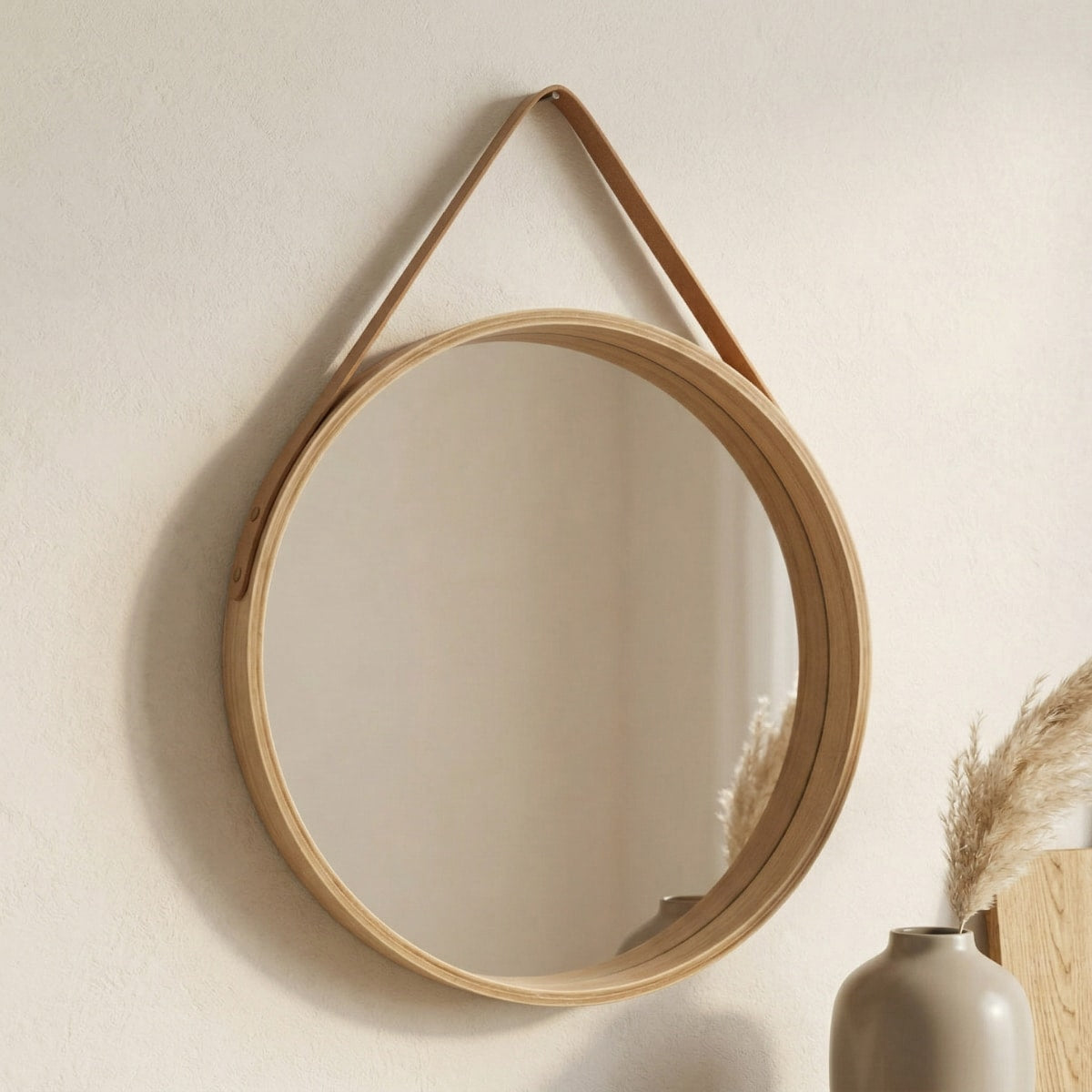 Renji Round Strap Mirror