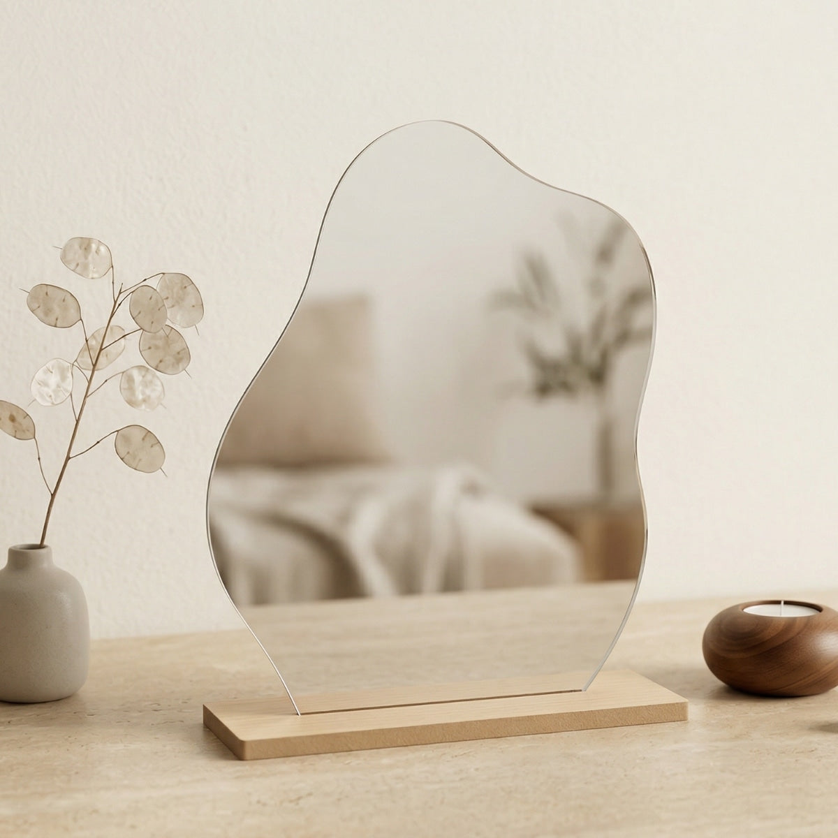 Haruto Freestanding Organic Mirror