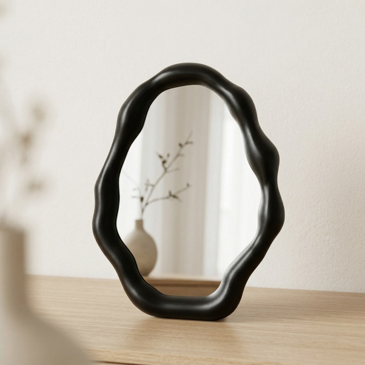 Suzu Freestanding Organic Mirror