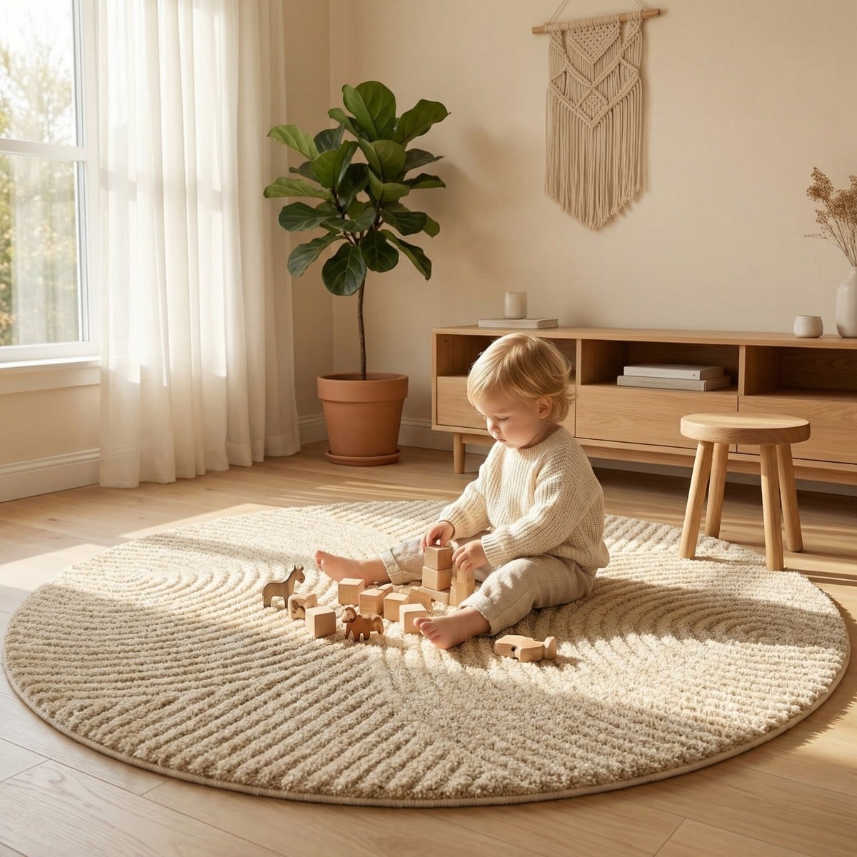 Ren Garden Motif Rug