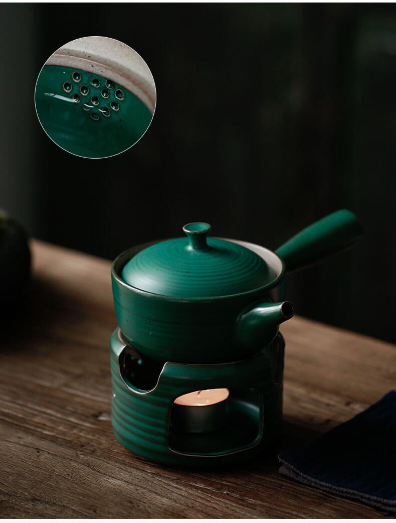 Riku Hammer Pattern Glass Teapot