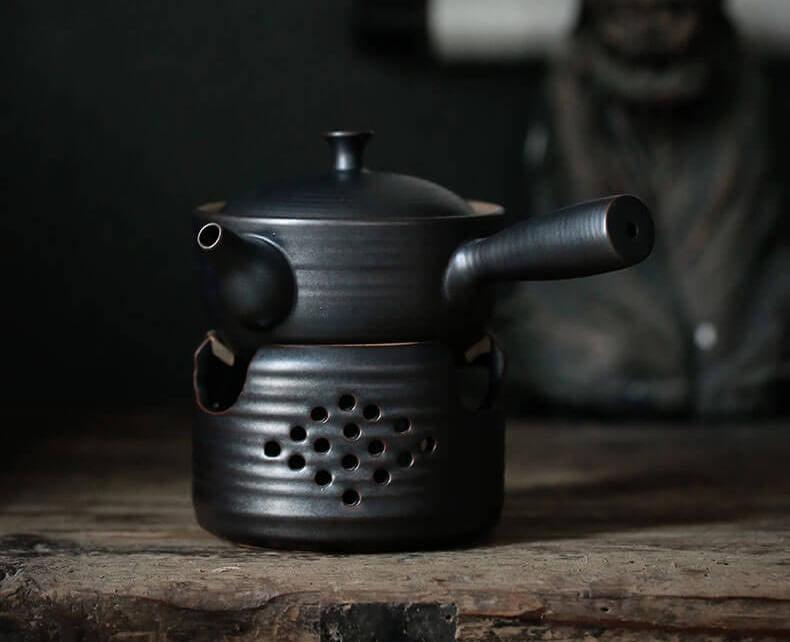 Riku Hammer Pattern Glass Teapot