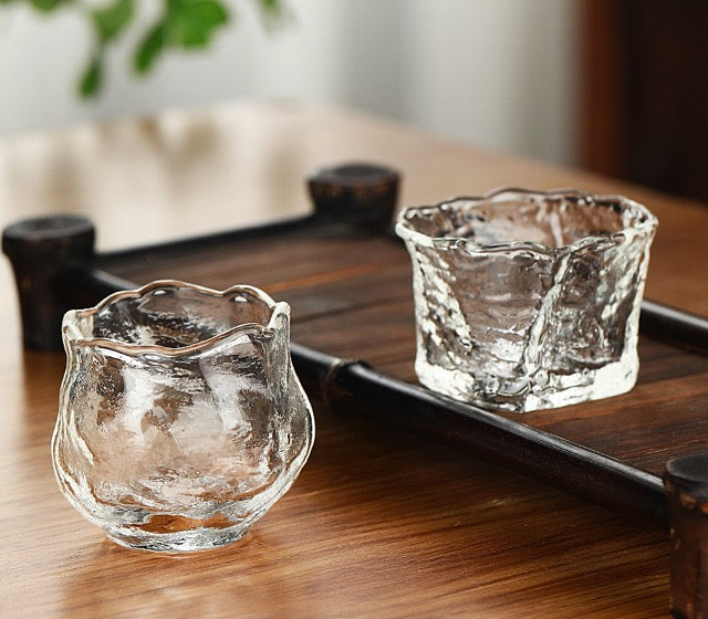 Haruka Rose Glass Teacups - 2 pcs / 4 pcs