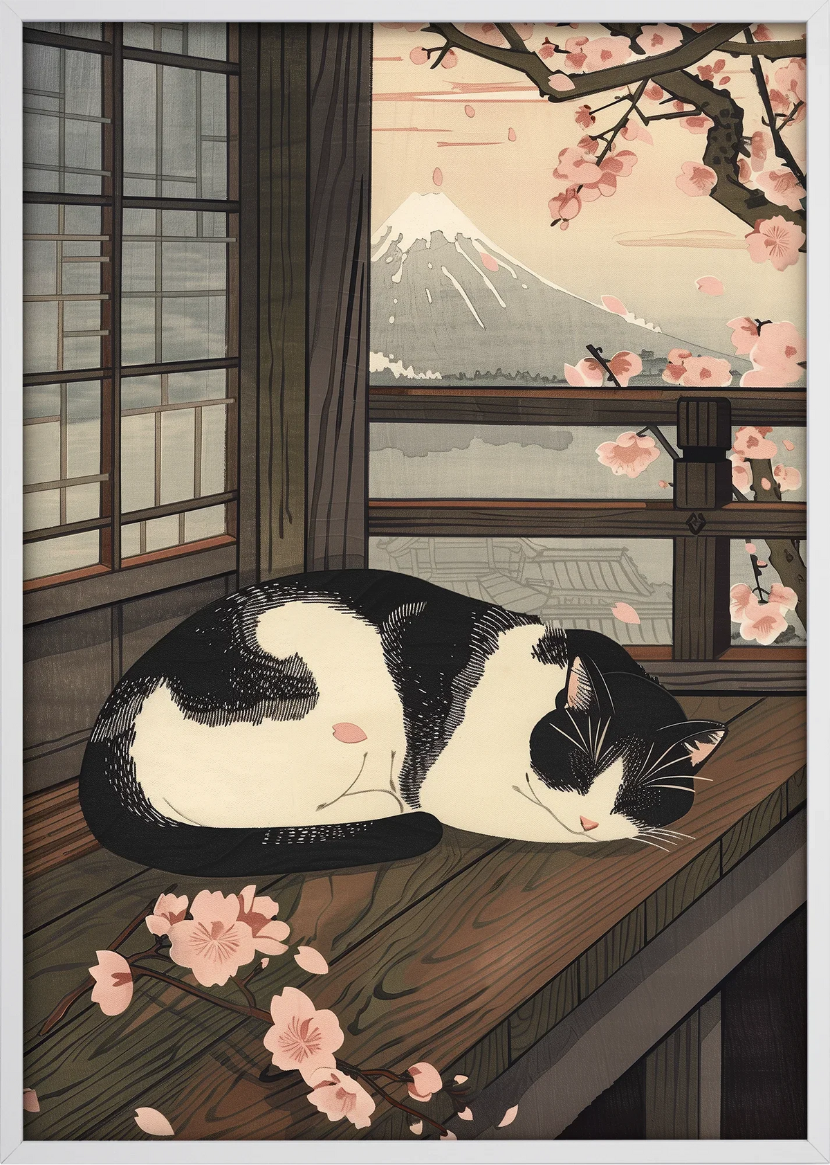 Haru Neko Canvas Art