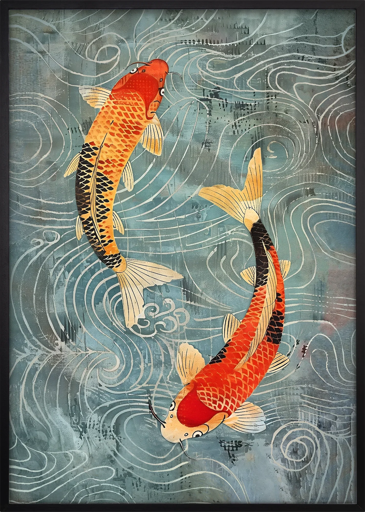 Ryūsei Koi Art Print