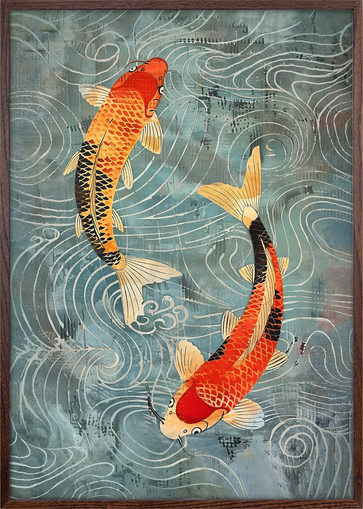 Ryūsei Koi Art Print