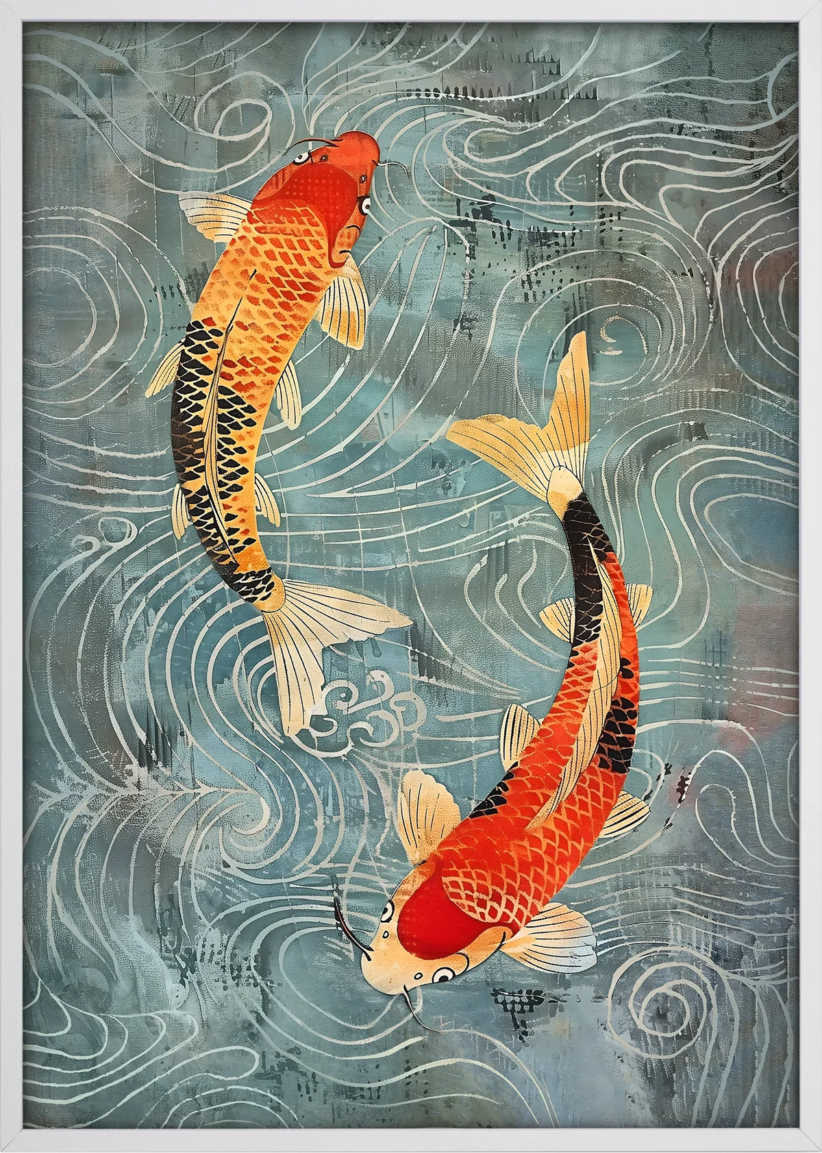 Ryūsei Koi Art Print