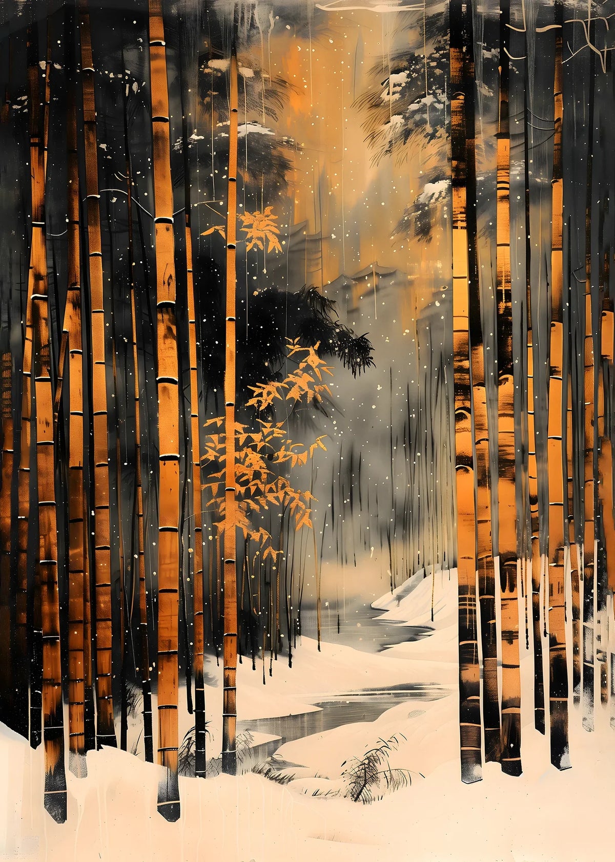 Yuki Bamboo Art Print