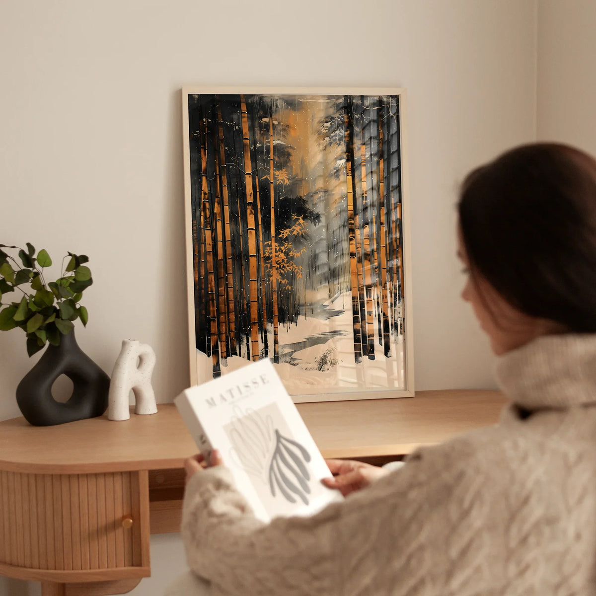 Yuki Bamboo Art Print