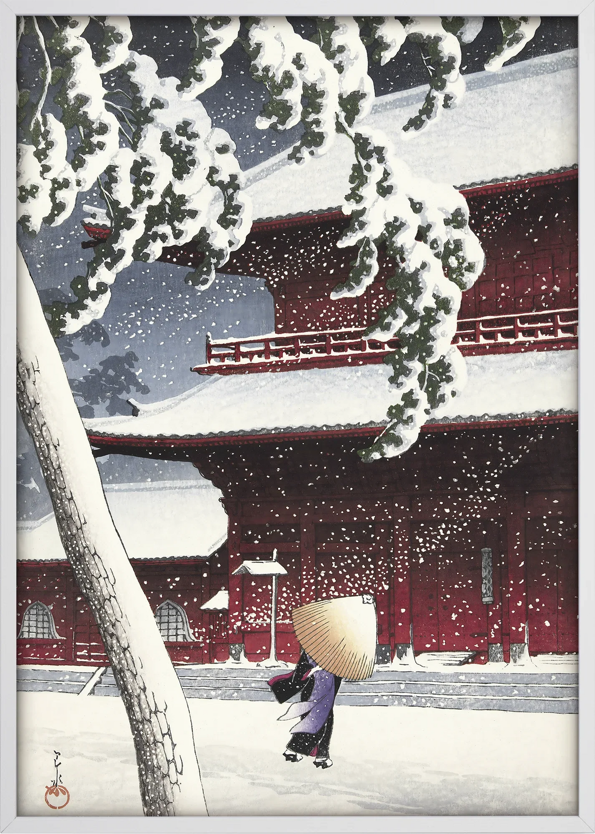 Yuki Zojoji Temple Art Print