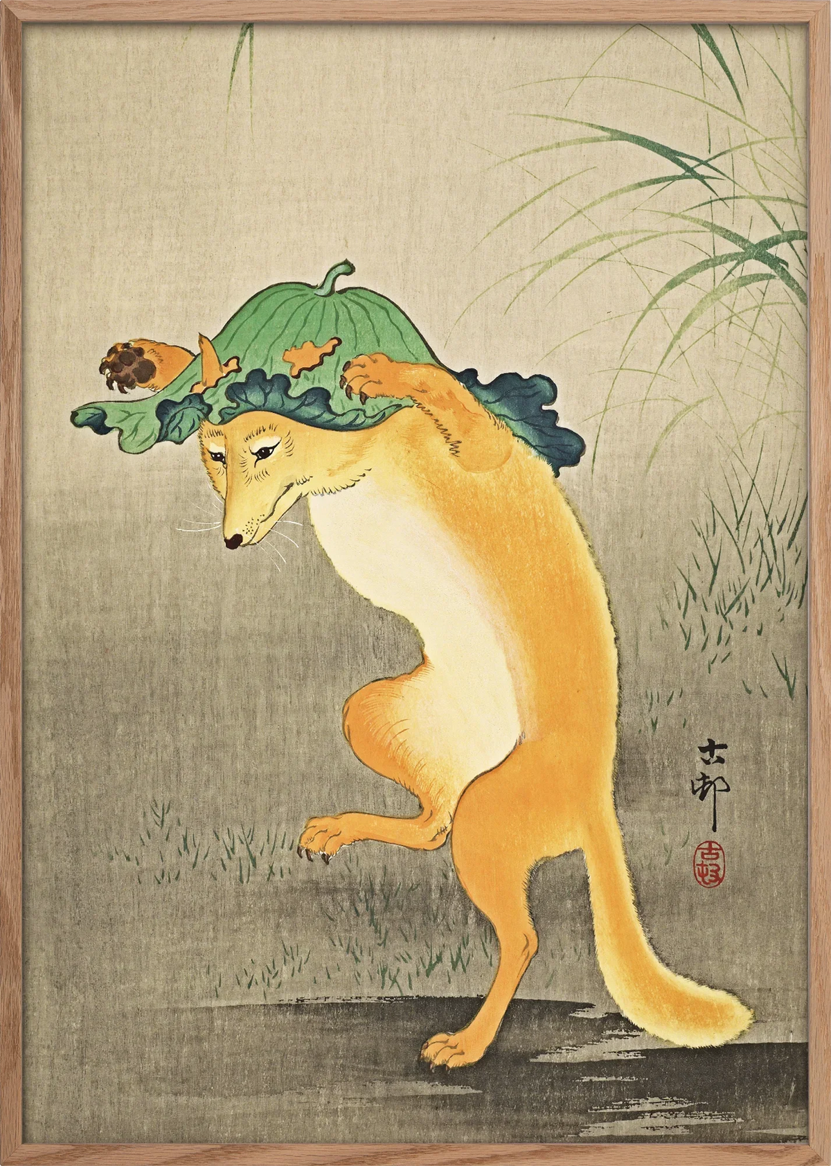 Kitsune Dance Art Print