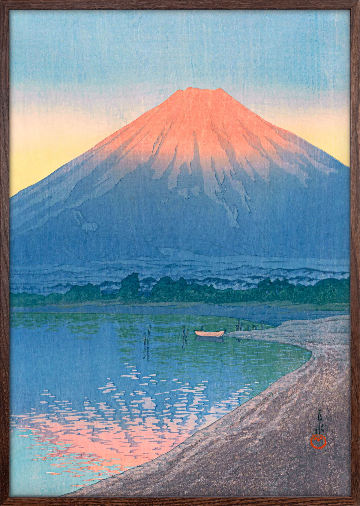 Asahi Fuji Lake Art Print