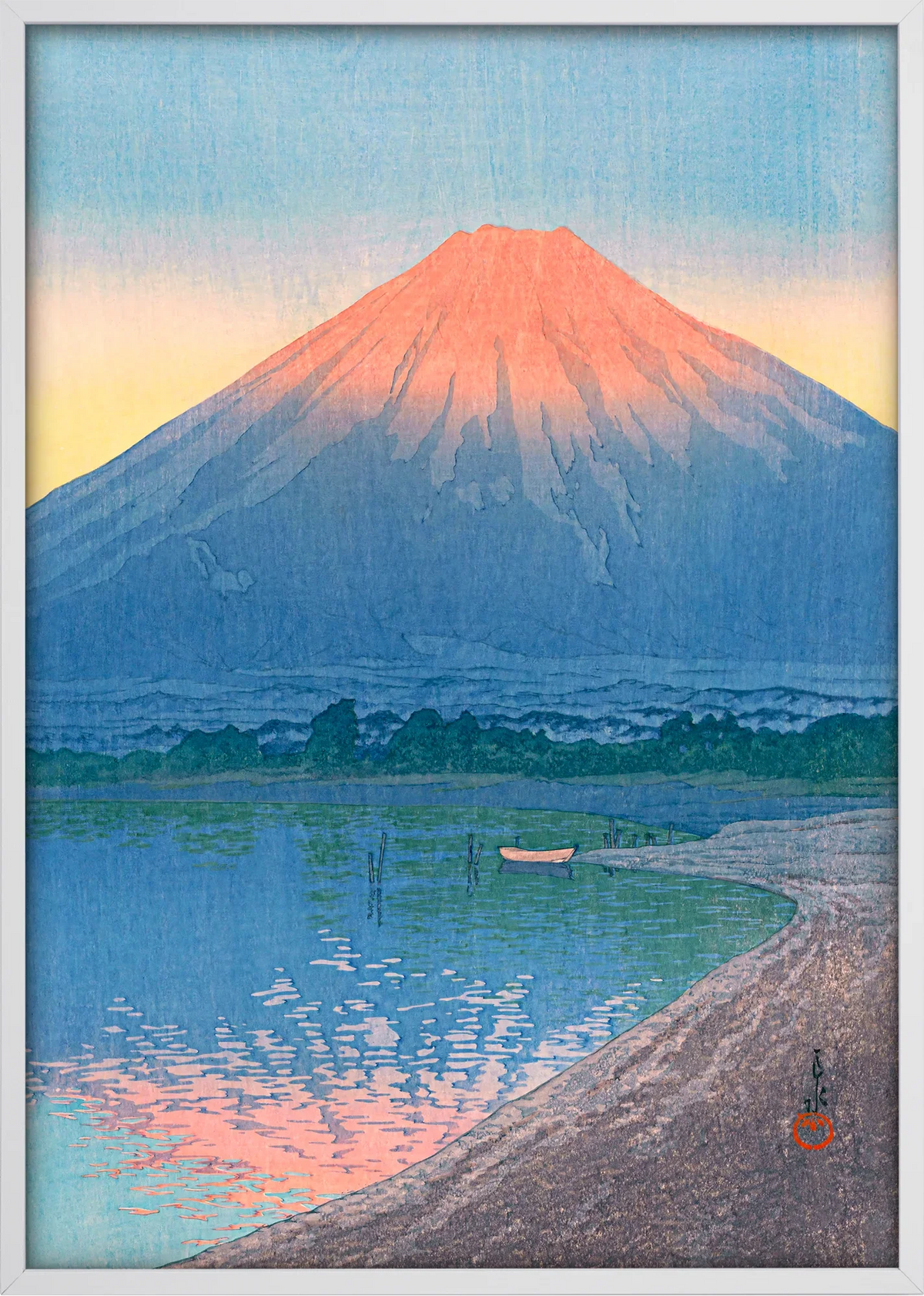 Asahi Fuji Lake Art Print