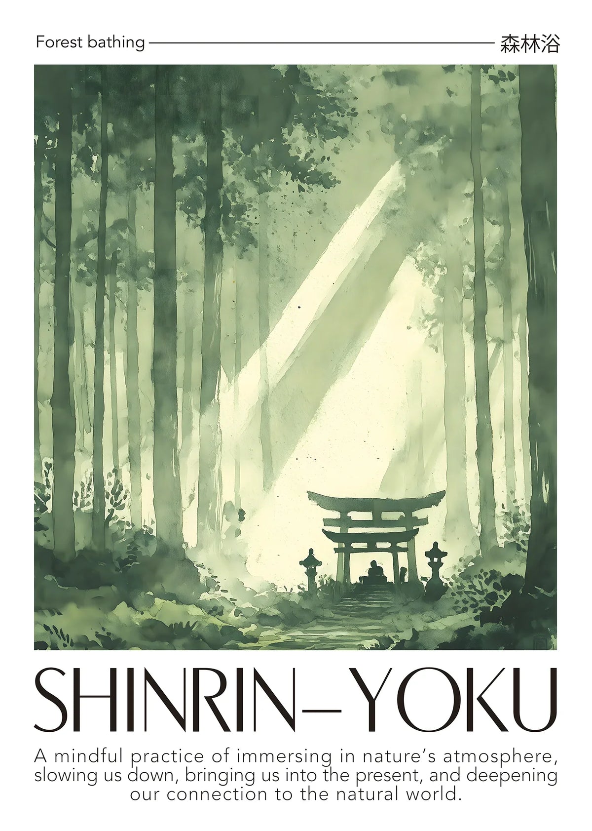 Komorebi Torii Art Print