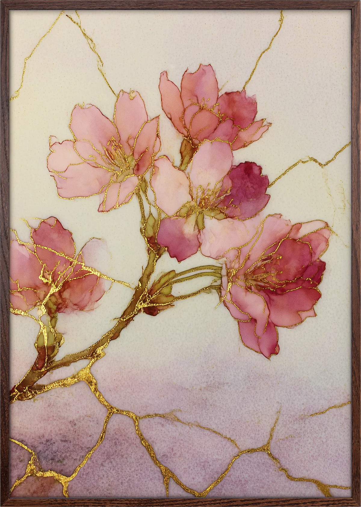 Sakura Kintsugi Art Print