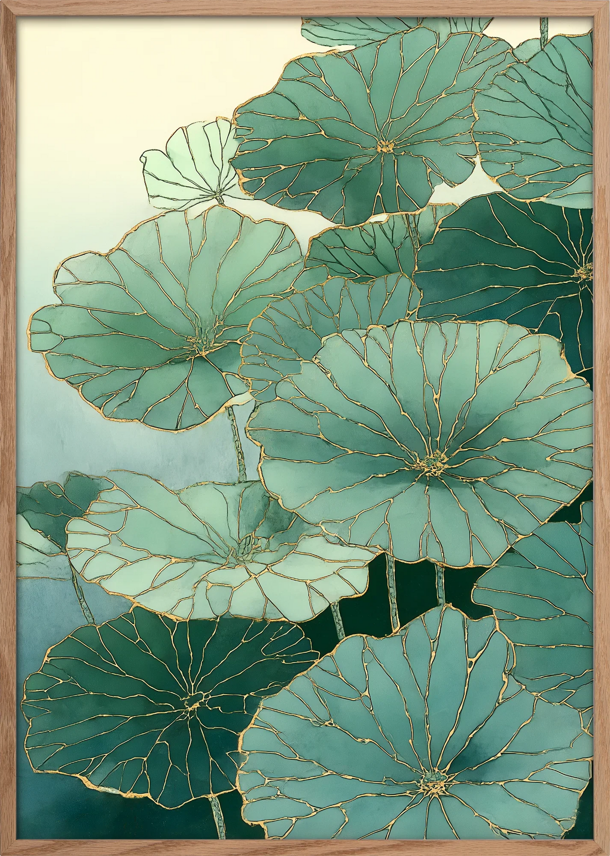 Kintsugi Lotus Art Print