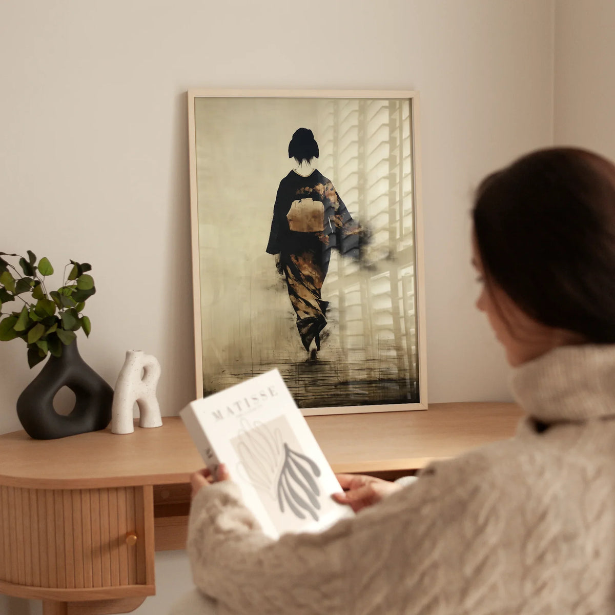 Hana Kimono Art Print