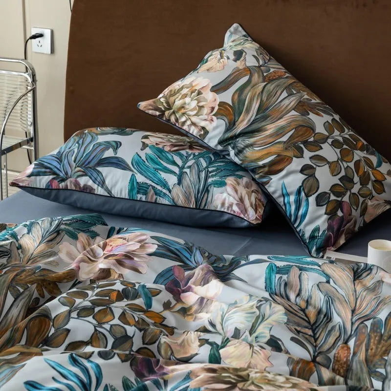 Mingay Tropical Leaves Bedding Set