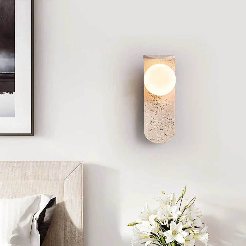 Cavira Stone Glass Wall Lamp
