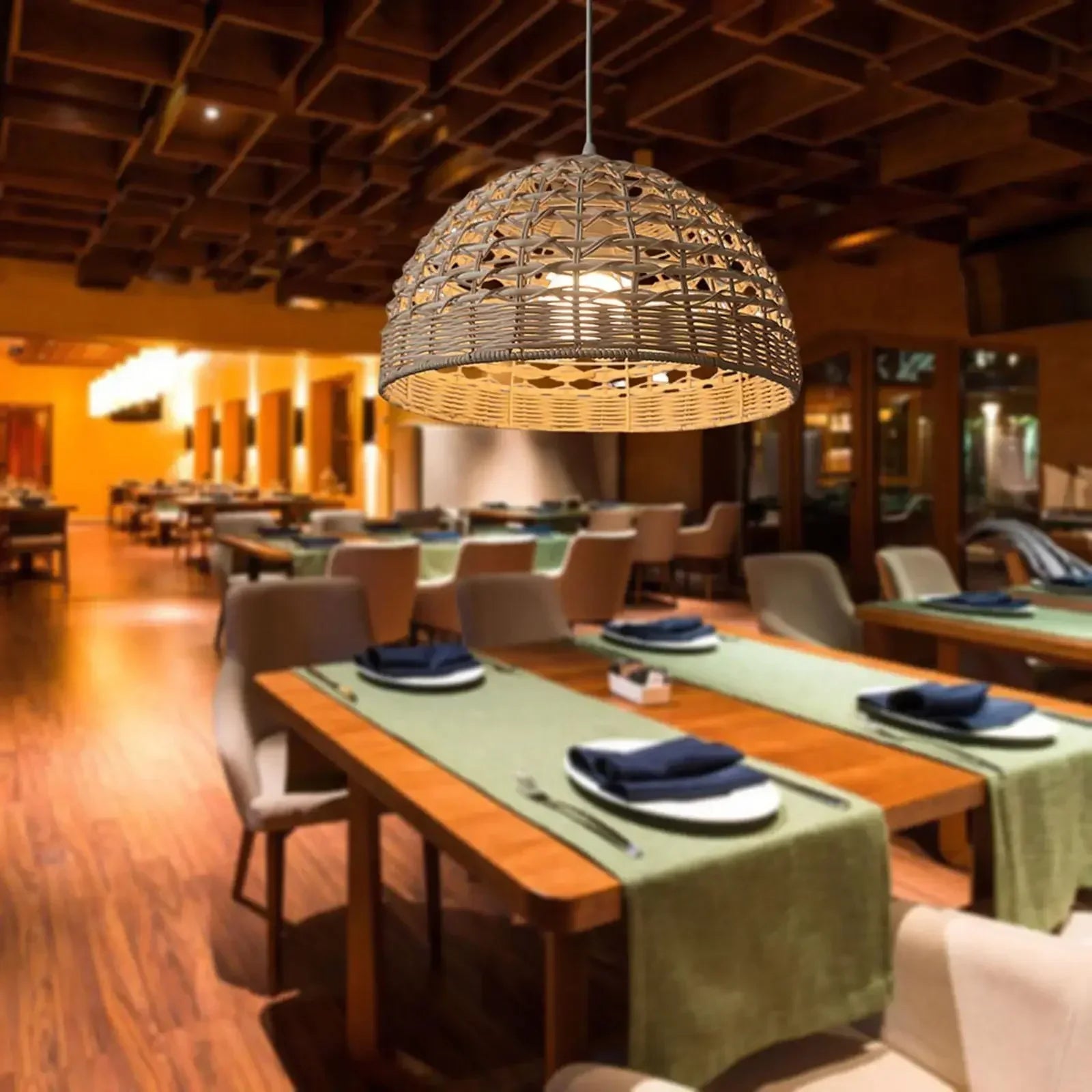 Ren Rattan Pendant Light