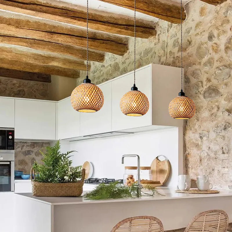 Haru Bamboo Pendant Light