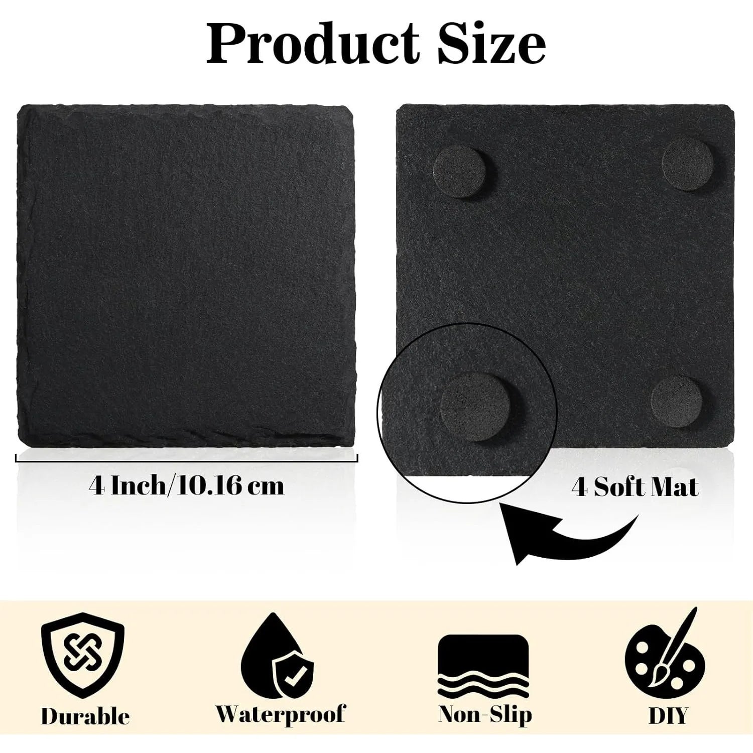 Takumi Slate Coaster Set