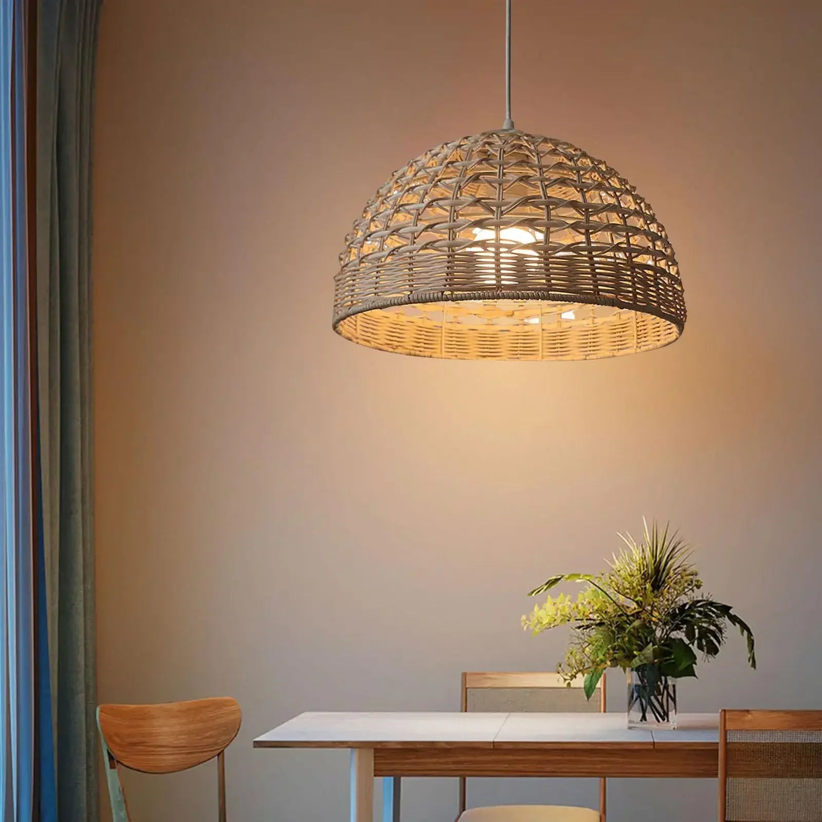 Ren Rattan Pendant Light