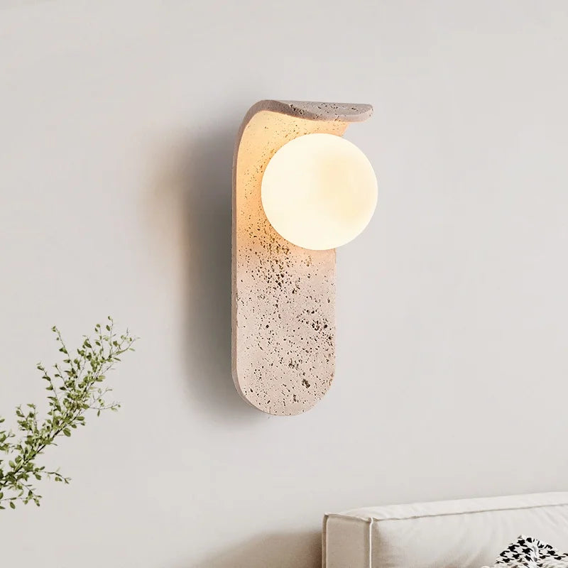 Cavira Stone Glass Wall Lamp