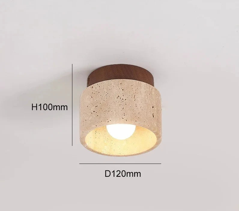 Sora Travertine Wall Lamp