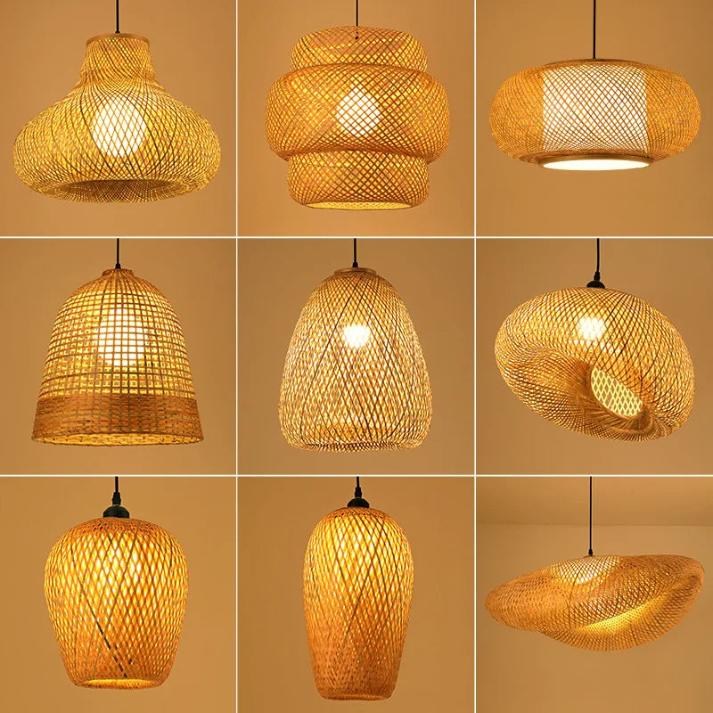 Ravena Rattan Chandelier