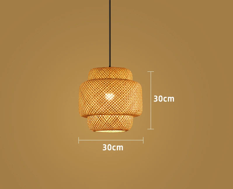 Hikari Bamboo Lantern Pendant Light